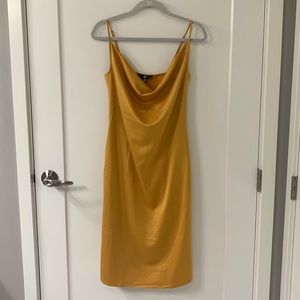 Missguided silk slip dress